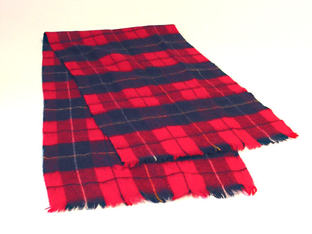 Red Plaid Scarf - Click Image to Close
