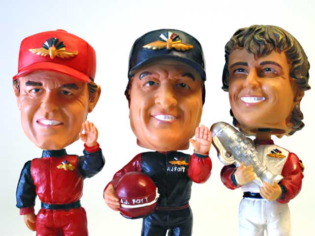 4-Time Winners Indy 500 Bobble-Heads