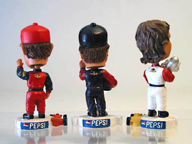 4-Time Winners Indy 500 Bobble-Heads - Click Image to Close