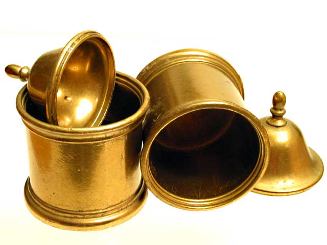 Brass Bell-Top Containers