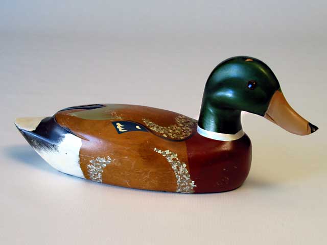 Painted Wooden Duck Decoy