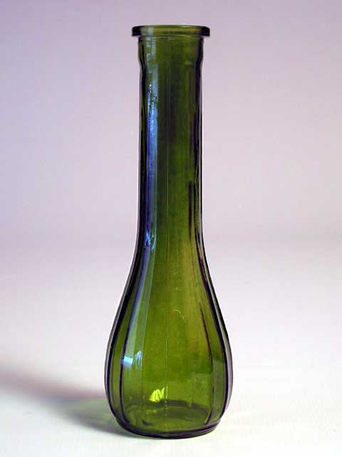 Simple Green Glass Vase