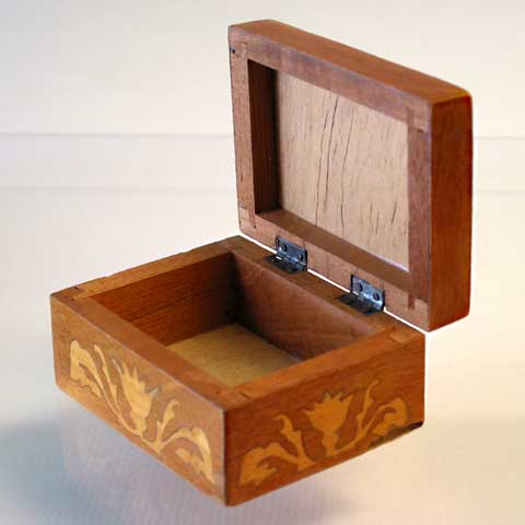 Wooden Box with Inlays