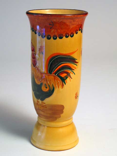 Colorful Rooster Vase