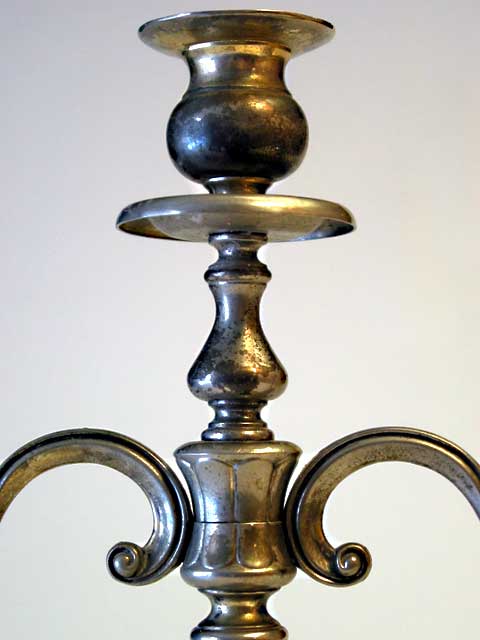 Silver Plated Triple Candleabra