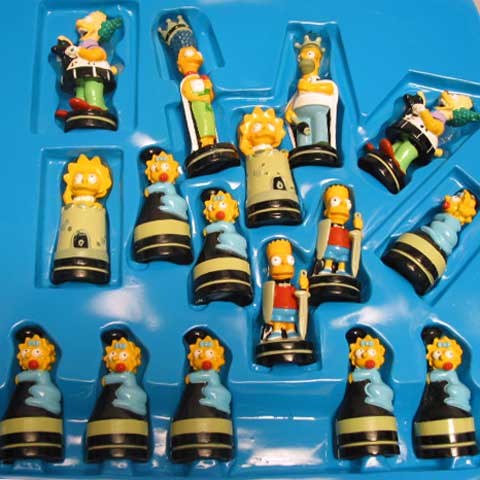 The Simpsons - Chess Set - Click Image to Close