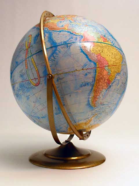 Cram's Earth Profile 12 Inch World Globe