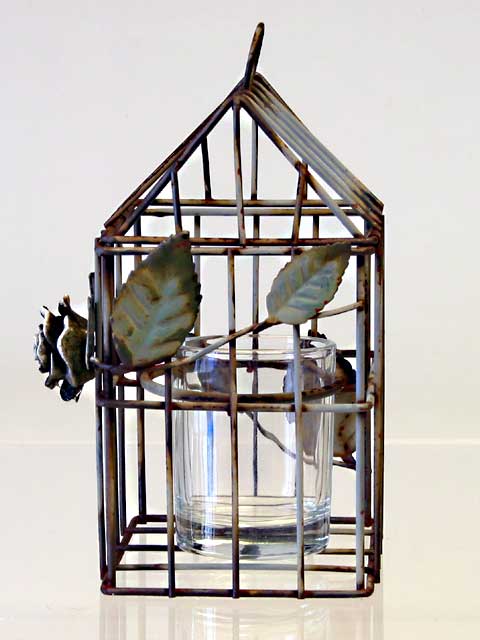 Bird Cage Candle Holder - Click Image to Close