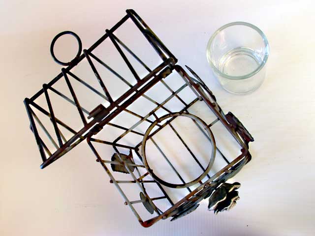Bird Cage Candle Holder