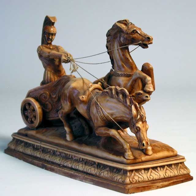 Roman Chariot Statue - Click Image to Close