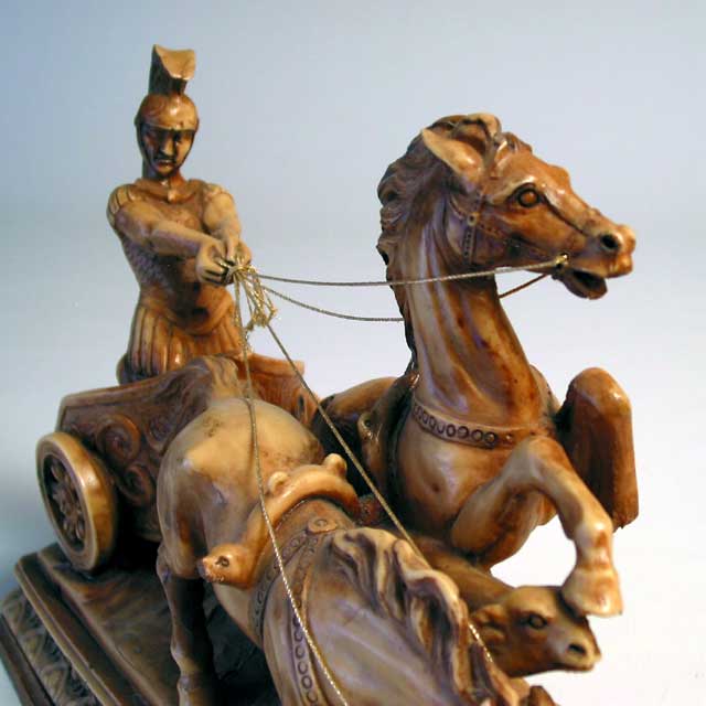 Roman Chariot Statue - Click Image to Close