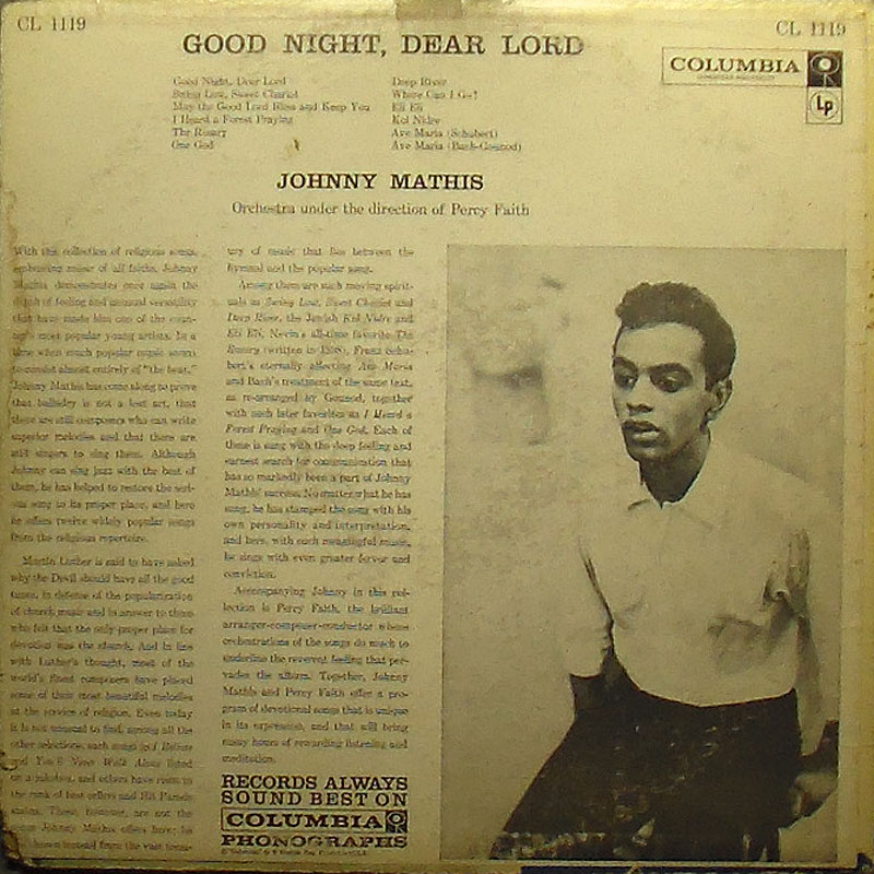 Johnny Mathis - Good Night, Dear Lord - Click Image to Close