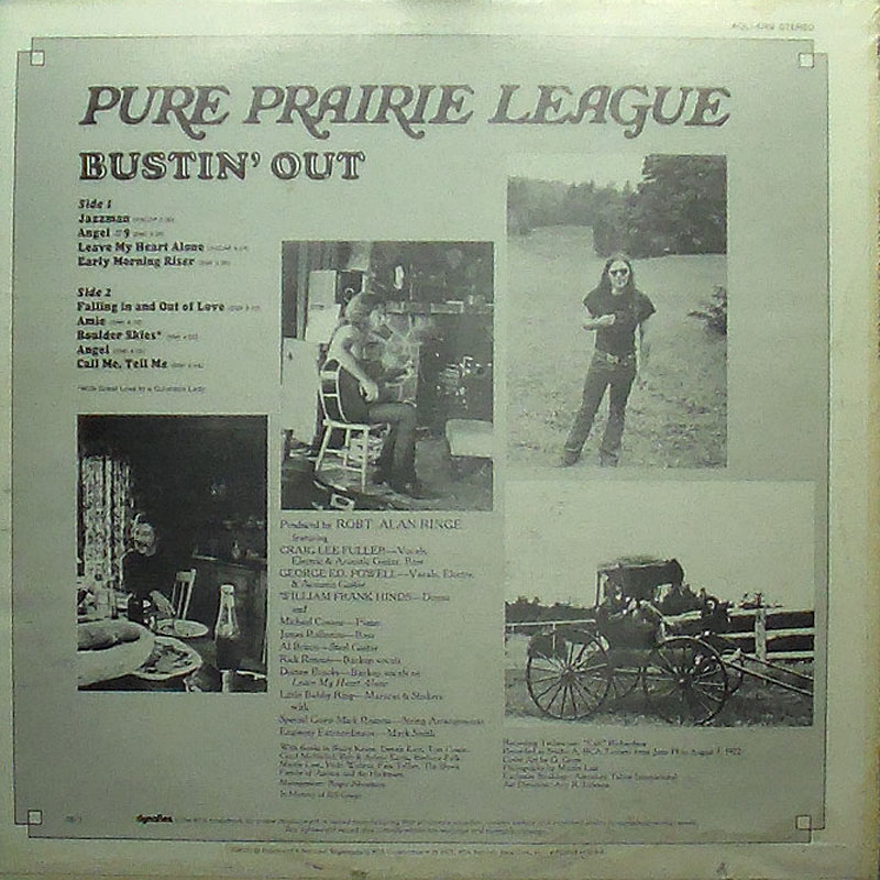 Pure Prairie League - Bustin' Out - Click Image to Close
