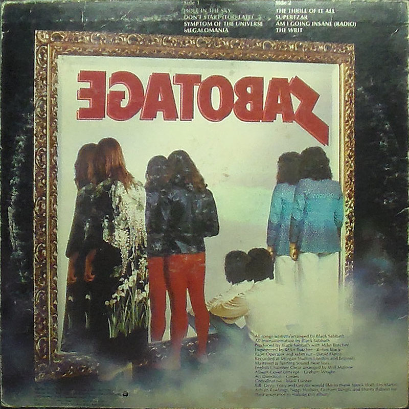 Black Sabath - Sabatage - Click Image to Close