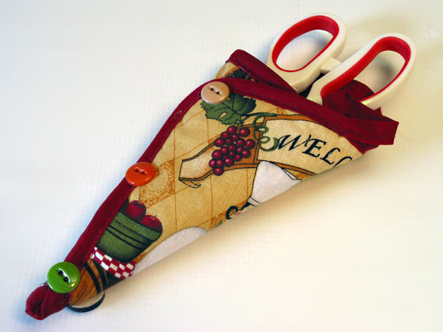 Magnetic Kitchen Scissor Caddy - Country Motif