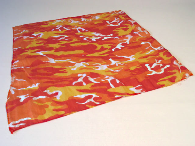 Oriental Bandana Trio - Lava Print Pattern - Click Image to Close