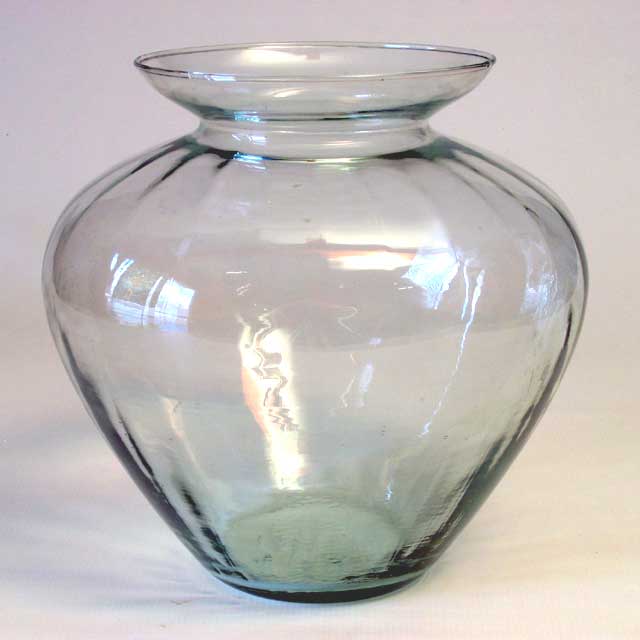 Blown Glass Urn Vase 10"