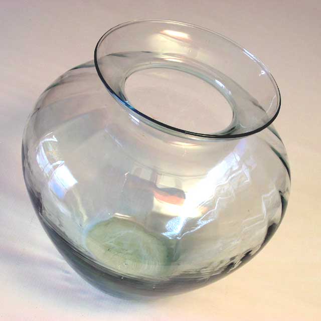 Blown Glass Urn Vase 10" - Click Image to Close