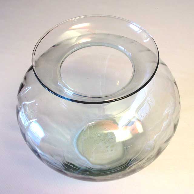 Blown Glass Urn Vase 10" - Click Image to Close