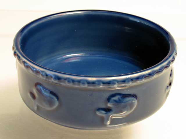 Blue Kitty Dish - Click Image to Close