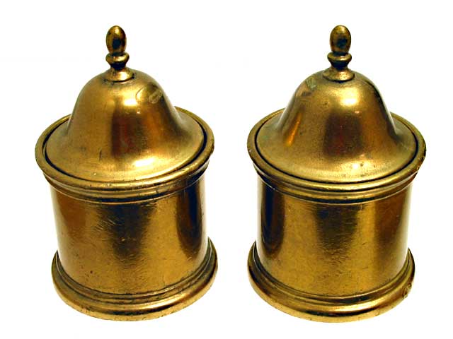 Brass Bell-Top Containers - Click Image to Close