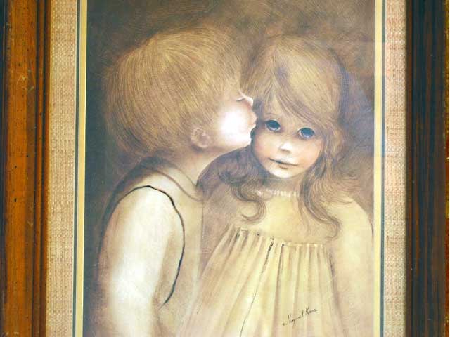 Home Interior - Margaret Kane - Little Kiss Picture - Click Image to Close