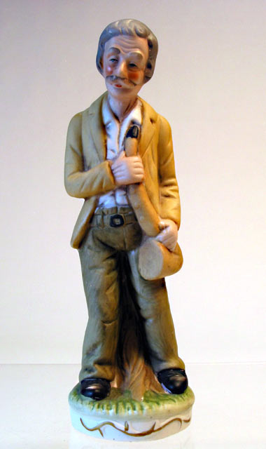 Man with Saxophone Porcelain Figurine - Click Image to Close