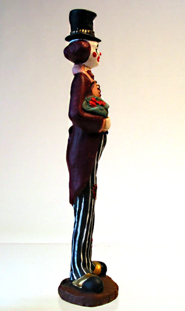Tall Man Clown Porcelain Figurine