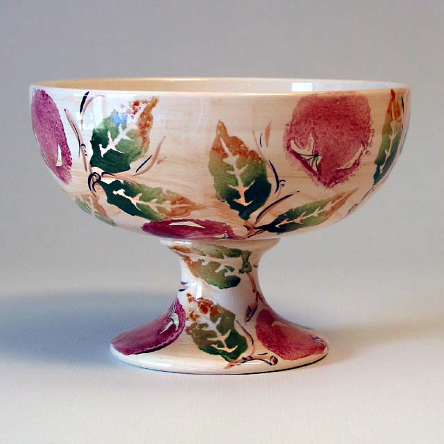 Glazed Ceramic Fruit Bowl - Click Image to Close
