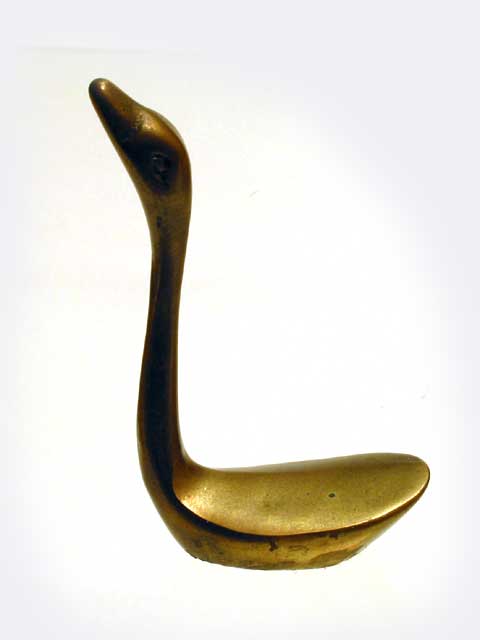 Brass Swan Ring Holder - Click Image to Close