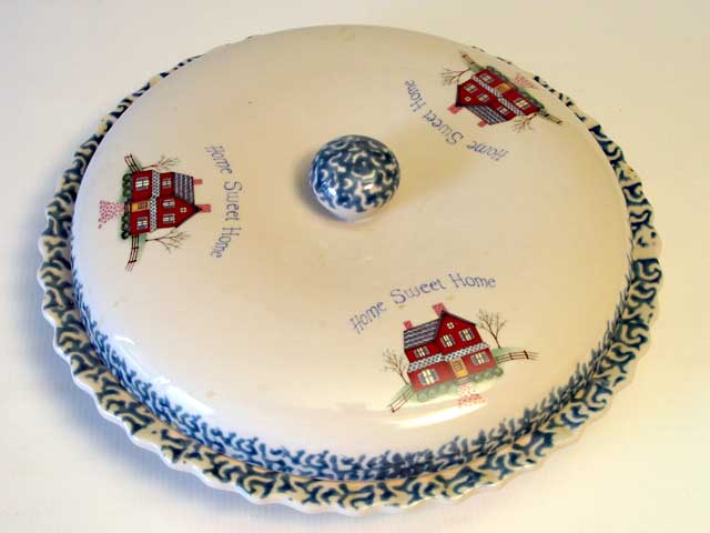 Ceramic Serving Dish / Pie Plate - Click Image to Close