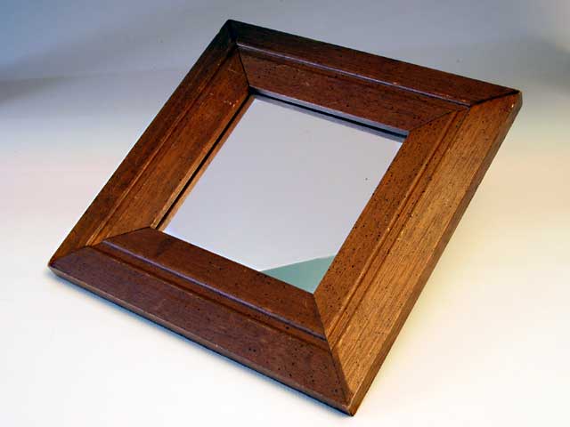Wooden Mirror 11.5 inch Square